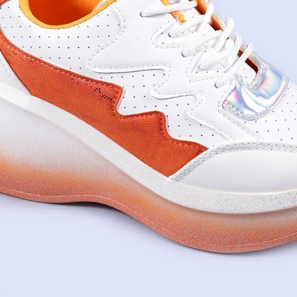 Pantofi sport dama Sabah portocalii, 2 - Kalapod.net